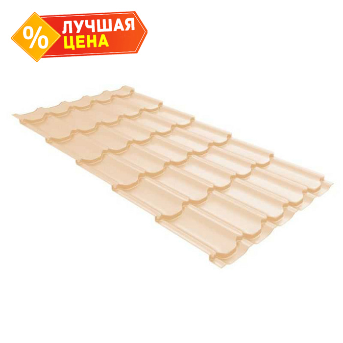 Металлочерепица Grand Line Kvinta plus (Квинта Плюс) 0,5 Satin RAL 1014 Слоновая кость