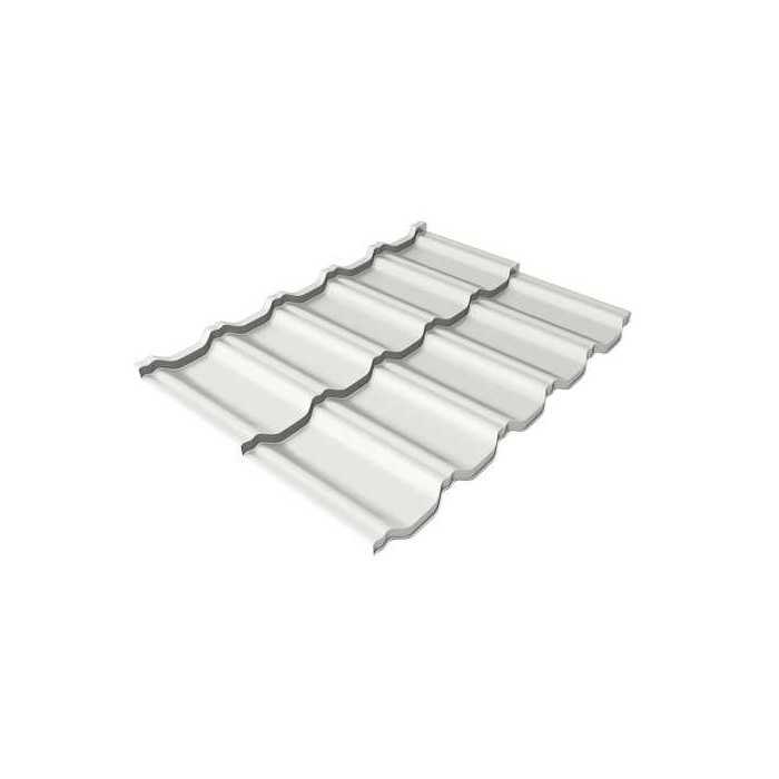 Металлочерепица Grand Line Kvinta Uno (Квинта Уно) 0,5 Satin RAL 9003 Сигнальный белый