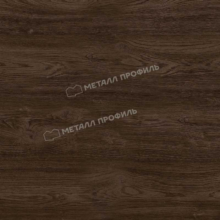 Планка карнизного свеса сложная 250х50х3000 (ECOSTEEL_MA-01-МореныйДуб-0.5)